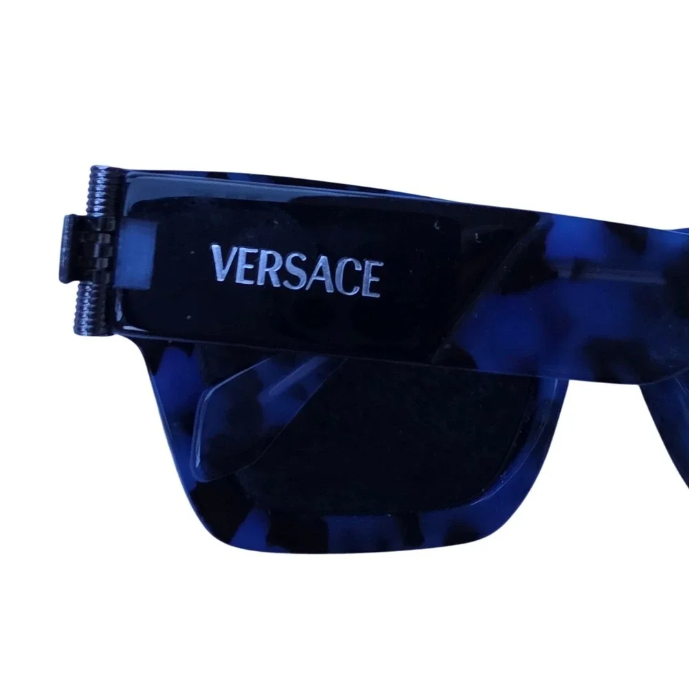 Versace 4464 Frames‎ Blue Tortoise Rectangular Medusa Logo Italy 5458/87 55mm
